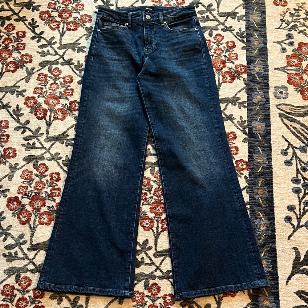 ME+EM Dark Blue Flare Jeans